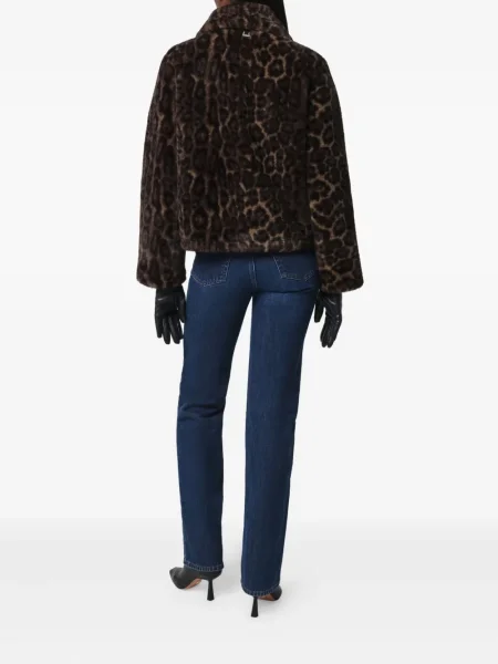 Geacă Apparis cu imagine cu model leopard maro