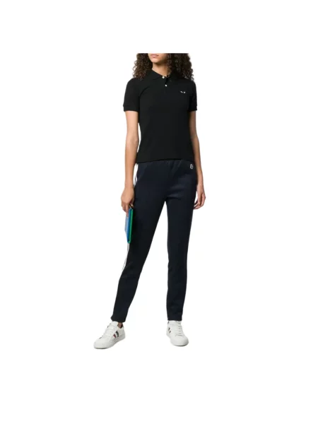 Koszulka polo Comme Des Garcons Play w serca czarna