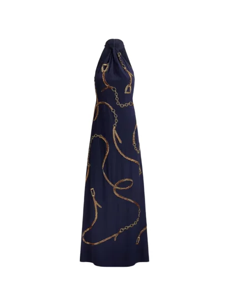 Μάξι φόρεμα Lauren Ralph Lauren με παγιέτες μπλε