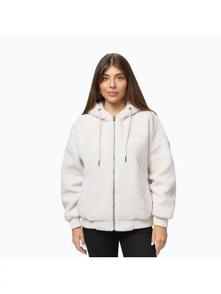 Bluză pentru femei Pitbull Daisy Hooded Zip light beige bej