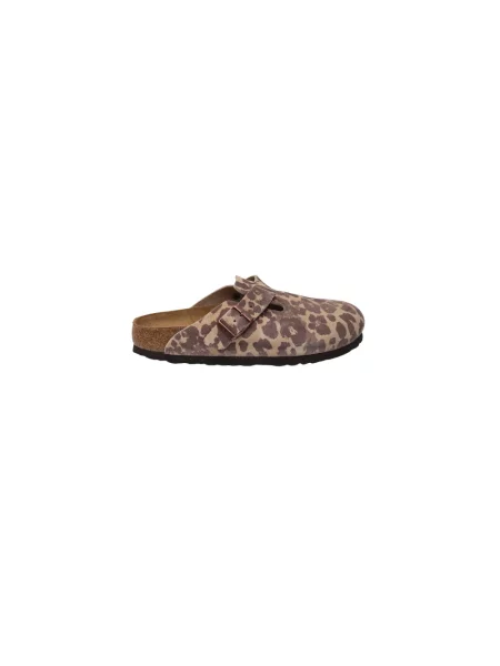 Klapki Birkenstock skórzane beżowe