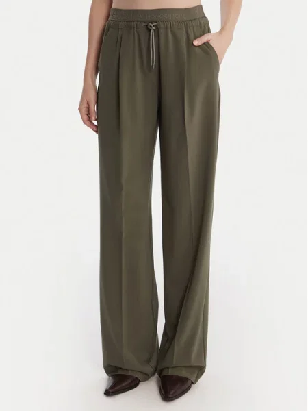 Marella Hlače iz tkanine Vanto zelena