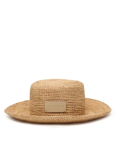 Šešir Emporio Armani Svijetlo bež