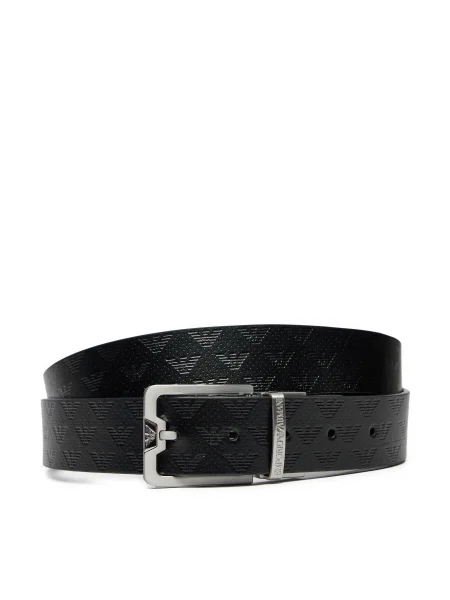 Emporio Armani Pánsky opasok čierna