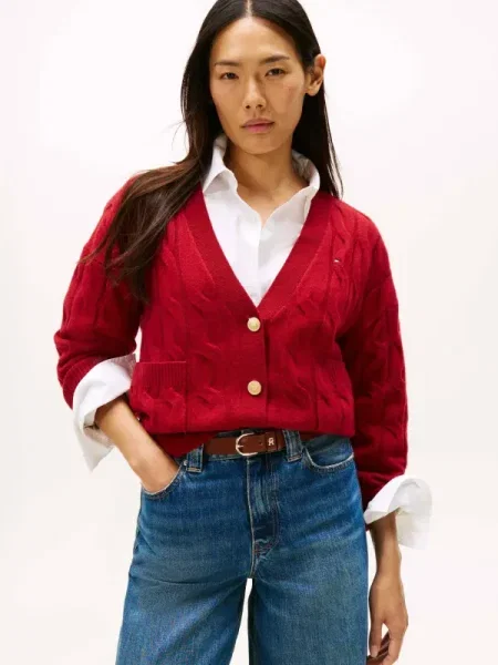 Tommy Hilfiger Cardigan roșu