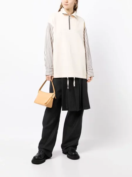 Риза Goen.j поплин бяло