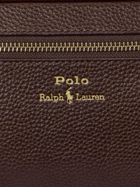 Ленена раница Polo Ralph Lauren бродирана сиво