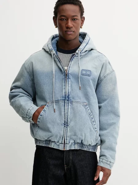 Tommy Jeans Geacă de primăvară-toamnă denim albastru