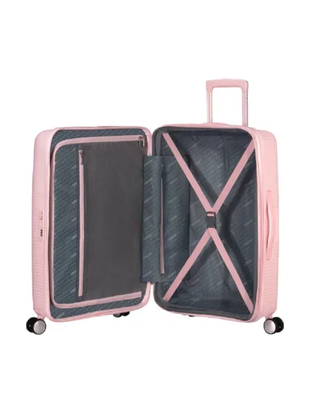 Walizka podróżna American Tourister Soundbox 81 l pastel pink różowa