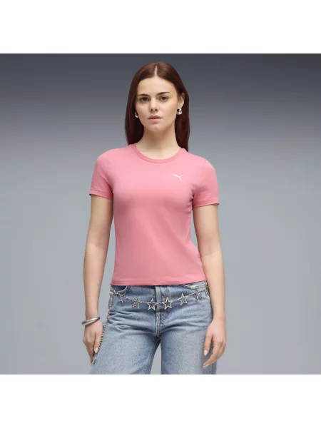 PUMA koszulka o luźnym kroju Essentials Odzież S różowy