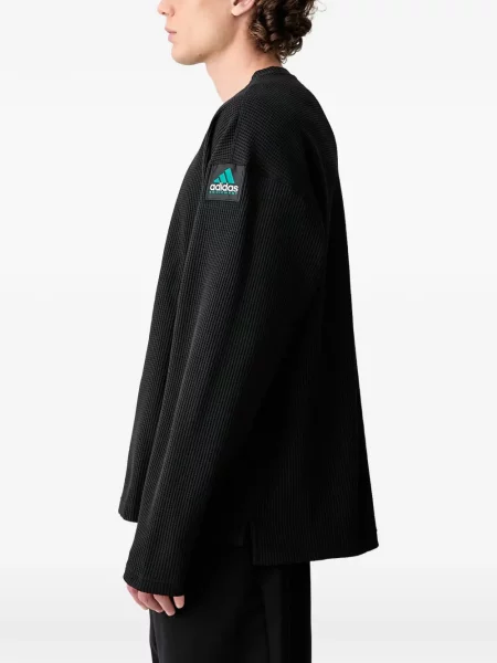 Hanorac Adidas cu dungi cu imagine plasă negru