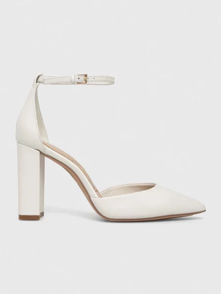 Pantofi cu toc Aldo din piele alb