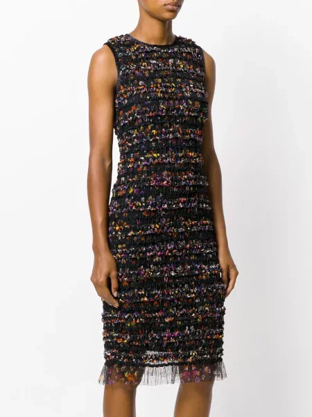 Rochie Givenchy cu volane plasă negru