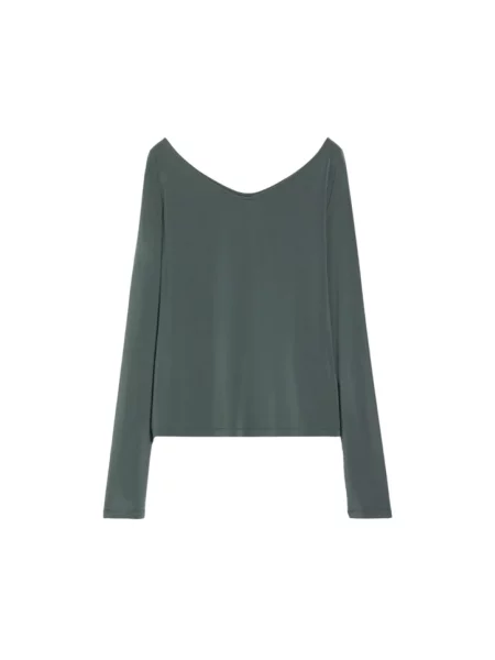 Dzianinowy top Max Mara zielony