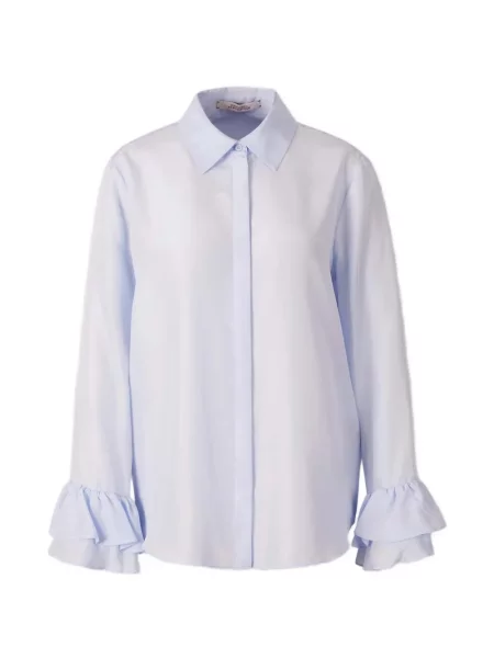 Cămașă Dorothee Schumacher cu volane albastru