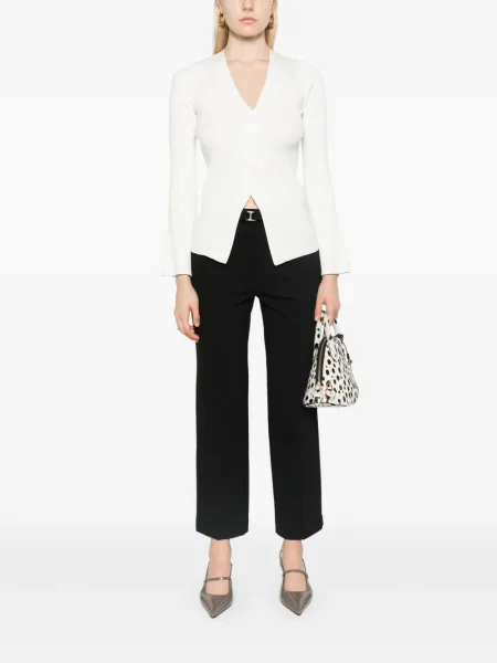 Pantaloni Twinset cu funde negru