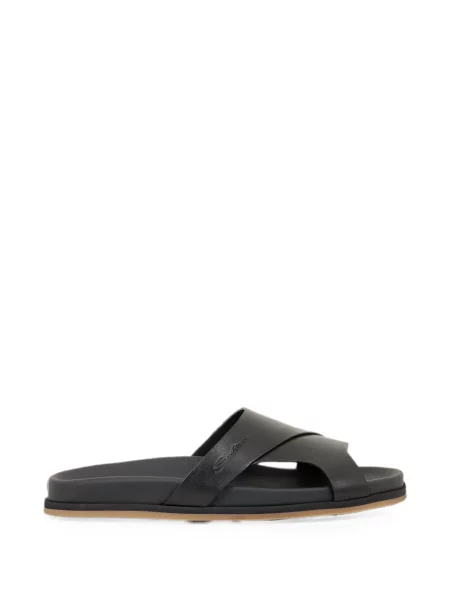 Sandale Santoni din piele negru