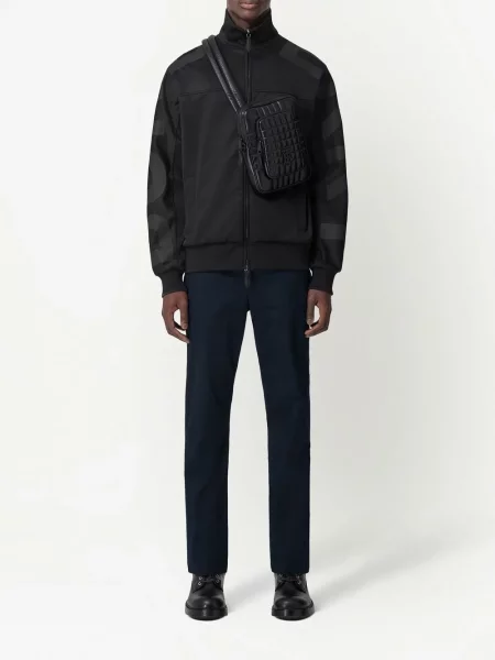 Siuvinėtos kelnės Burberry mėlyna