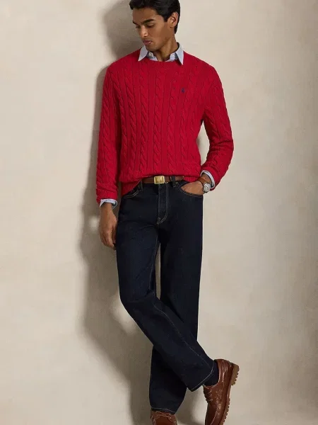 Polo Ralph Lauren sweter czerwony