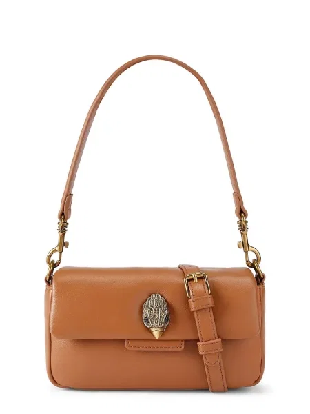 Kurt Geiger London torebka crossbody skórzana Mini Oxford brązowa