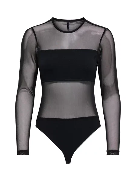ONLY Tricou body ONLMEL' negru