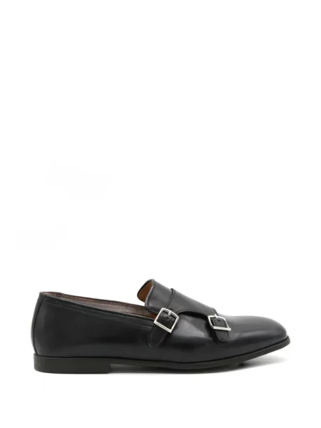 Pantofi loafer Mille 885 cu bretele negru