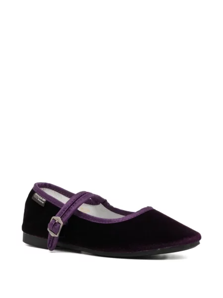 Balerini Rockfish de catifea cu cataramă violet