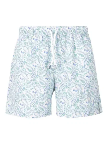 Slip de baie Fedeli cu model floral cu imagine verde