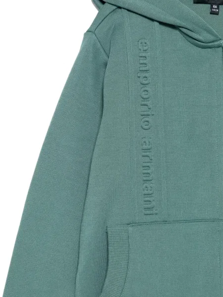 Bluza z kapturem dziecięca Emporio Armani zielona