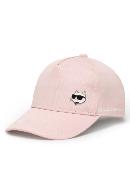 Kšiltovka Karl Lagerfeld Kids M Světle růžová