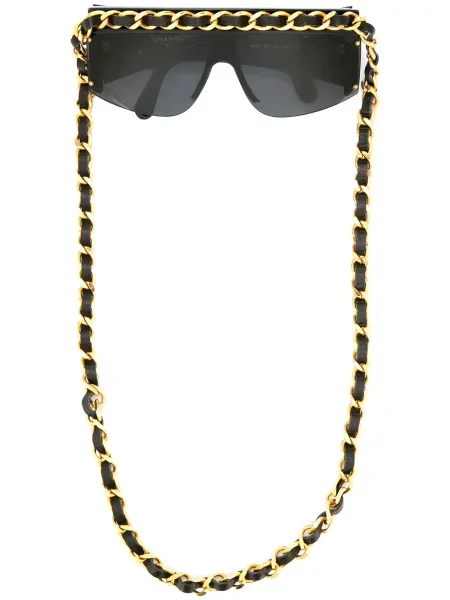 Sluneční brýle Chanel Pre-owned černé