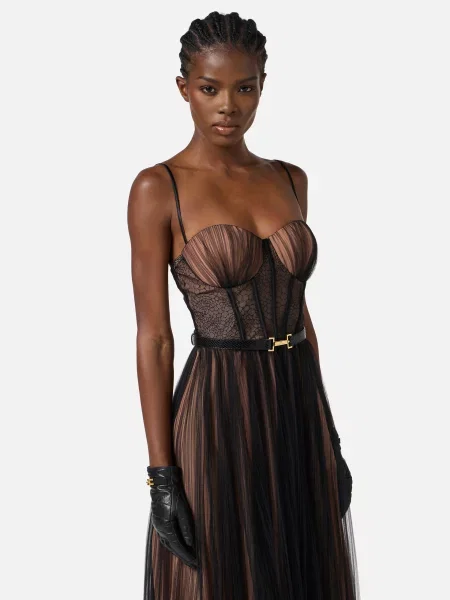 Рукавички Elisabetta Franchi чорні