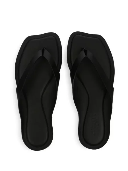 Șlapi Mm6 Maison Margiela din piele negru