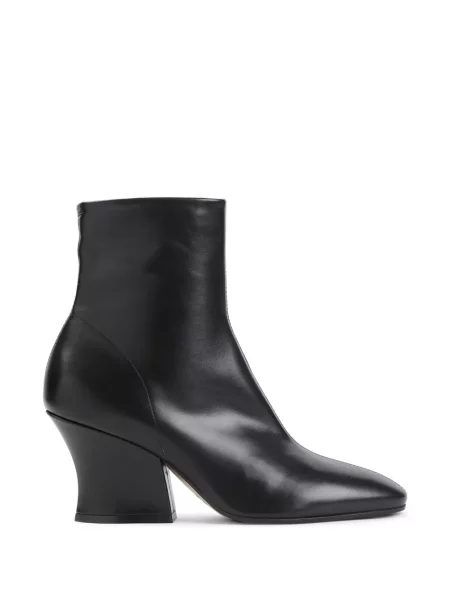 Cizme scurte Jil Sander din piele negru