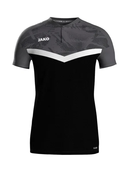 JAKO Tricou funcțional gri / negru alb