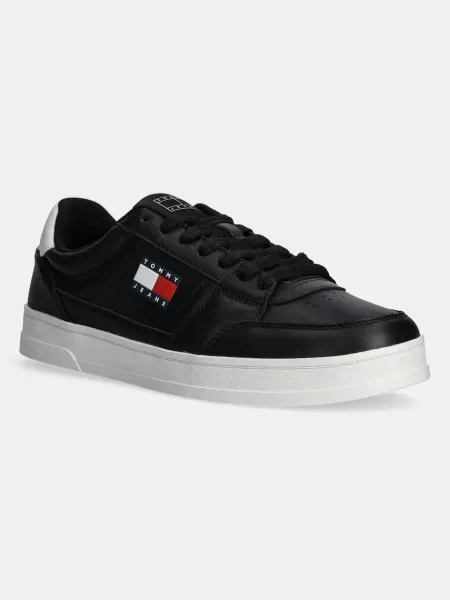 Tommy Jeans sneakers din piele TJM THE GREENWICH NEW ESS negru