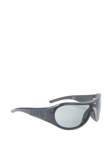 Ochelari de soare Miu Miu Eyewear cu autograf gri
