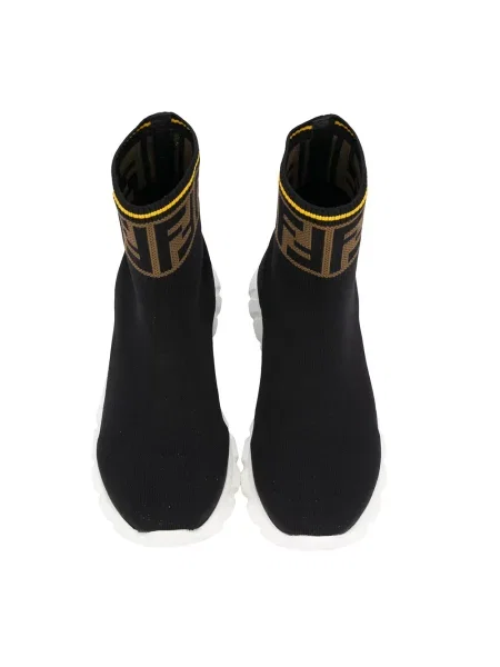 Sneakersy dziecięce Fendi czarne