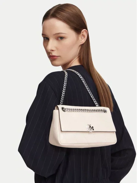 Torbica Tory Burch Charlie Quilted Krem