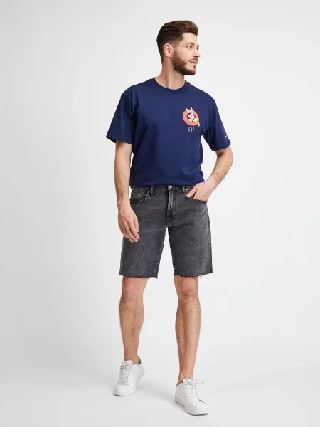 Džínové šortky Gap černé