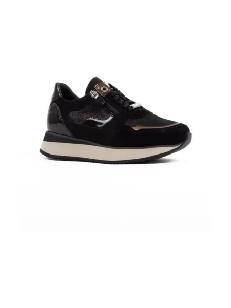 Sneakersy Footnotes skórzane czarne