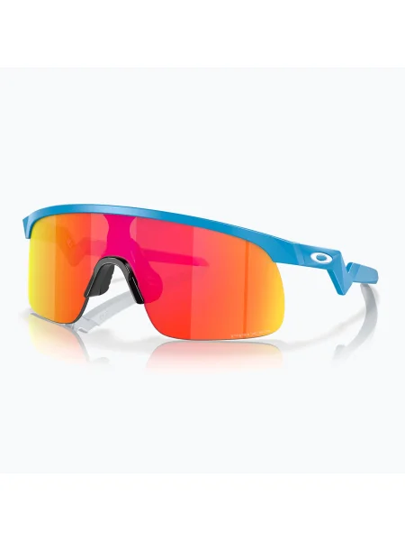 Olcsóbban. Napszemüveg dziecięce Oakley Resistor sky blue/prizm ruby. Méret: OS kék