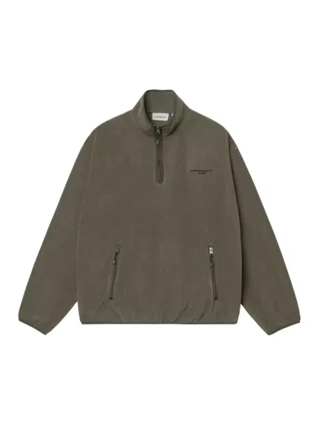Carhartt WIP Edmore Half Zip Sweat bluza polarowa zielona