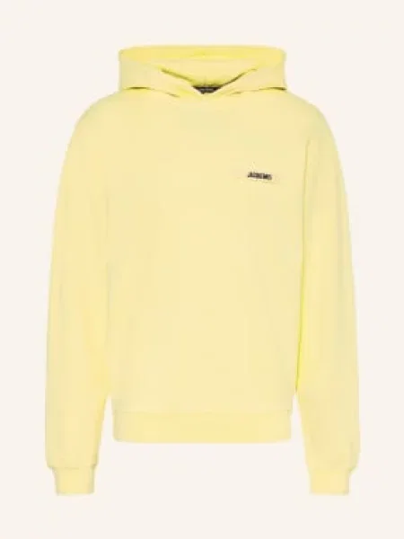 Jacquemus Mikina S Kapucí Le Hoodie Gros Grain tmavě žlutá