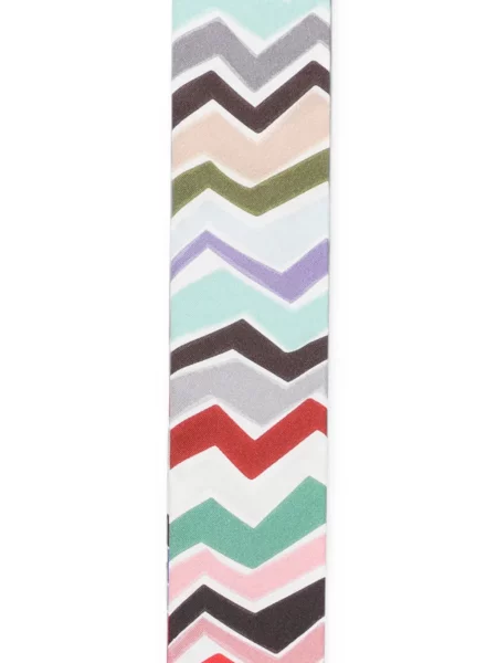 Fular Missoni cu imagine violet