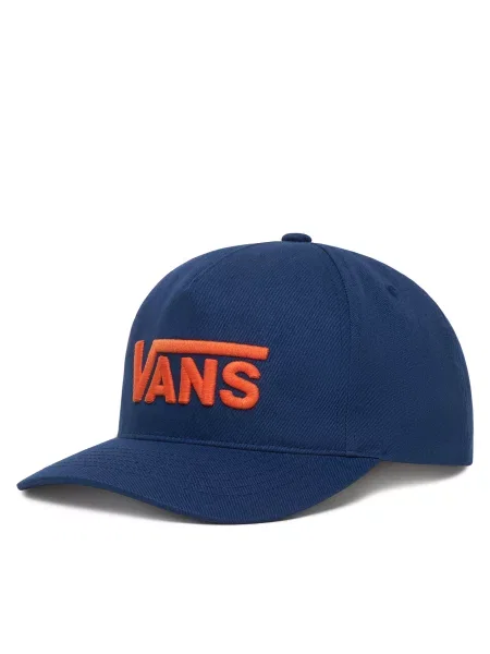 Шапка с козирка Vans Drop V Logo Snapback Тъмносин