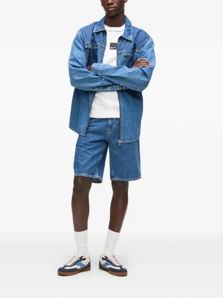 Дънкови шорти Karl Lagerfeld Jeans дизайн с пет джоба синьо