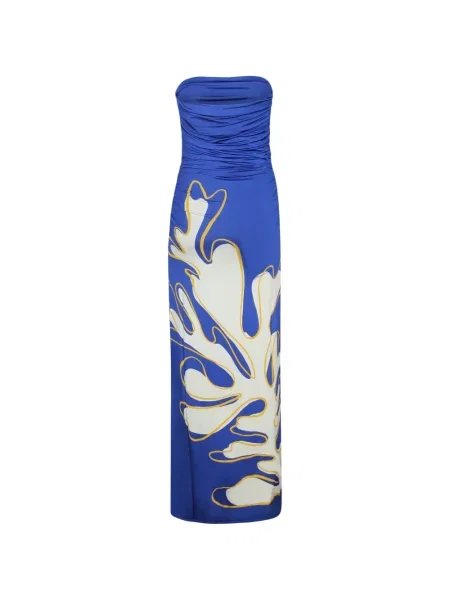 Rochie Cala De La Cruz cu imagine albastru