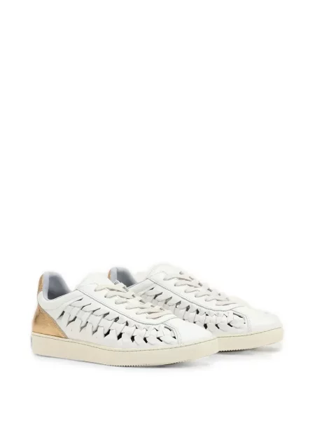 Sneakerși Allsaints din piele alb