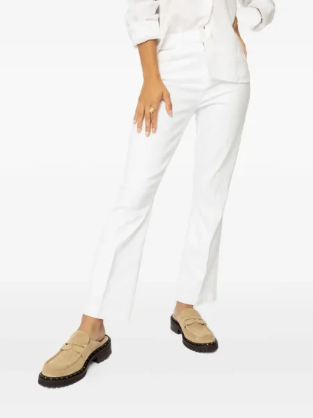 Pantaloni L'agence alb